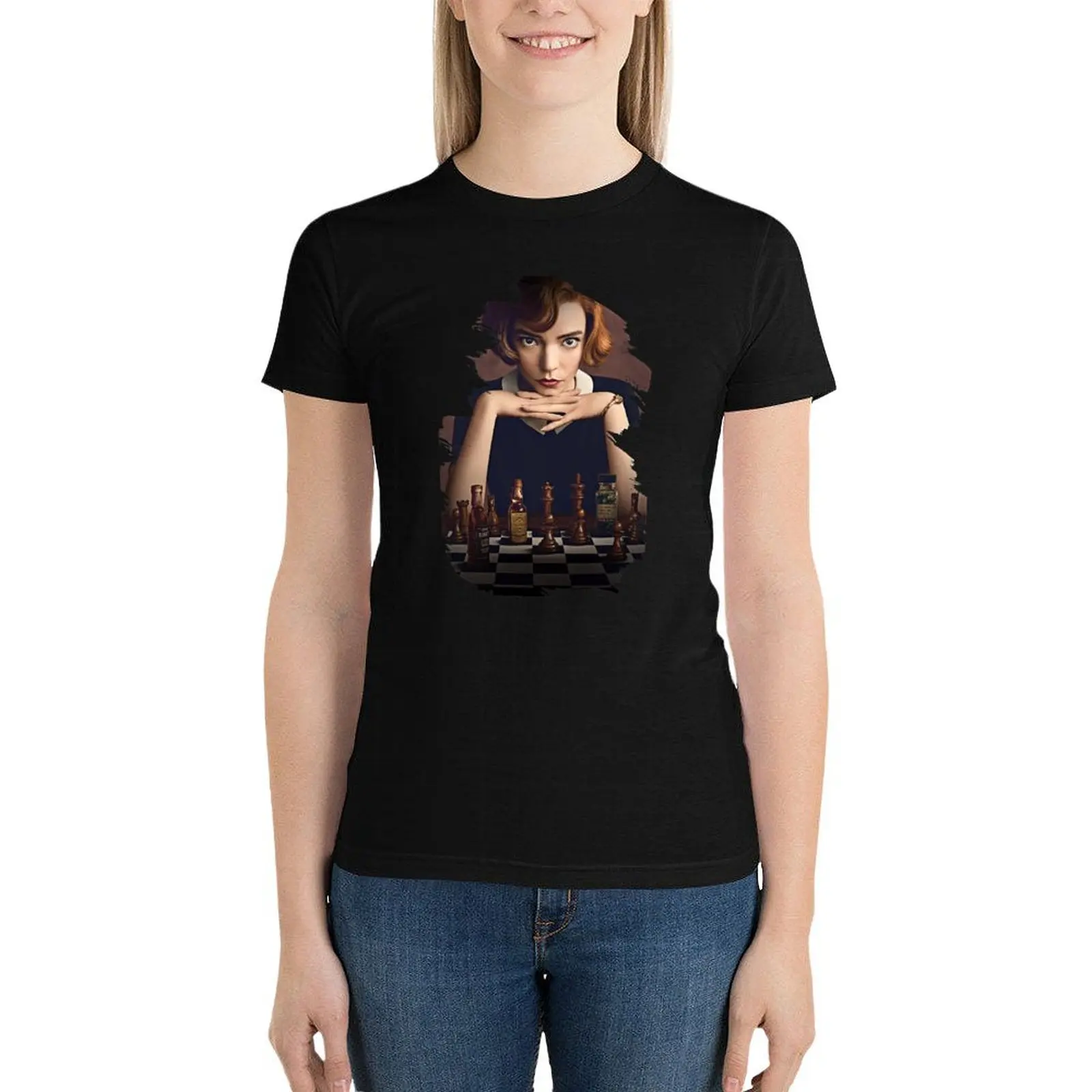 

The Queen's Gambit T-Shirt cute clothes vintage clothes summer top tees T-shirt Women