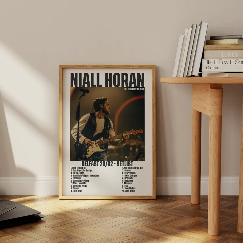 Pop Music Singer Niall Horan The Show on Tour Canvas Poster Modern Album Cover Fans Picture Wall Living Room Home Decor Gift