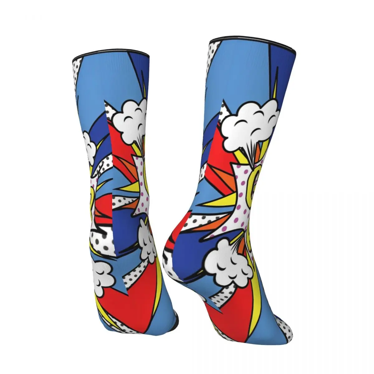 Pop Art Socks Fashion Stockings Adults Men Soft Breathable Cycling Socks Autumn Design Non Slip Socks