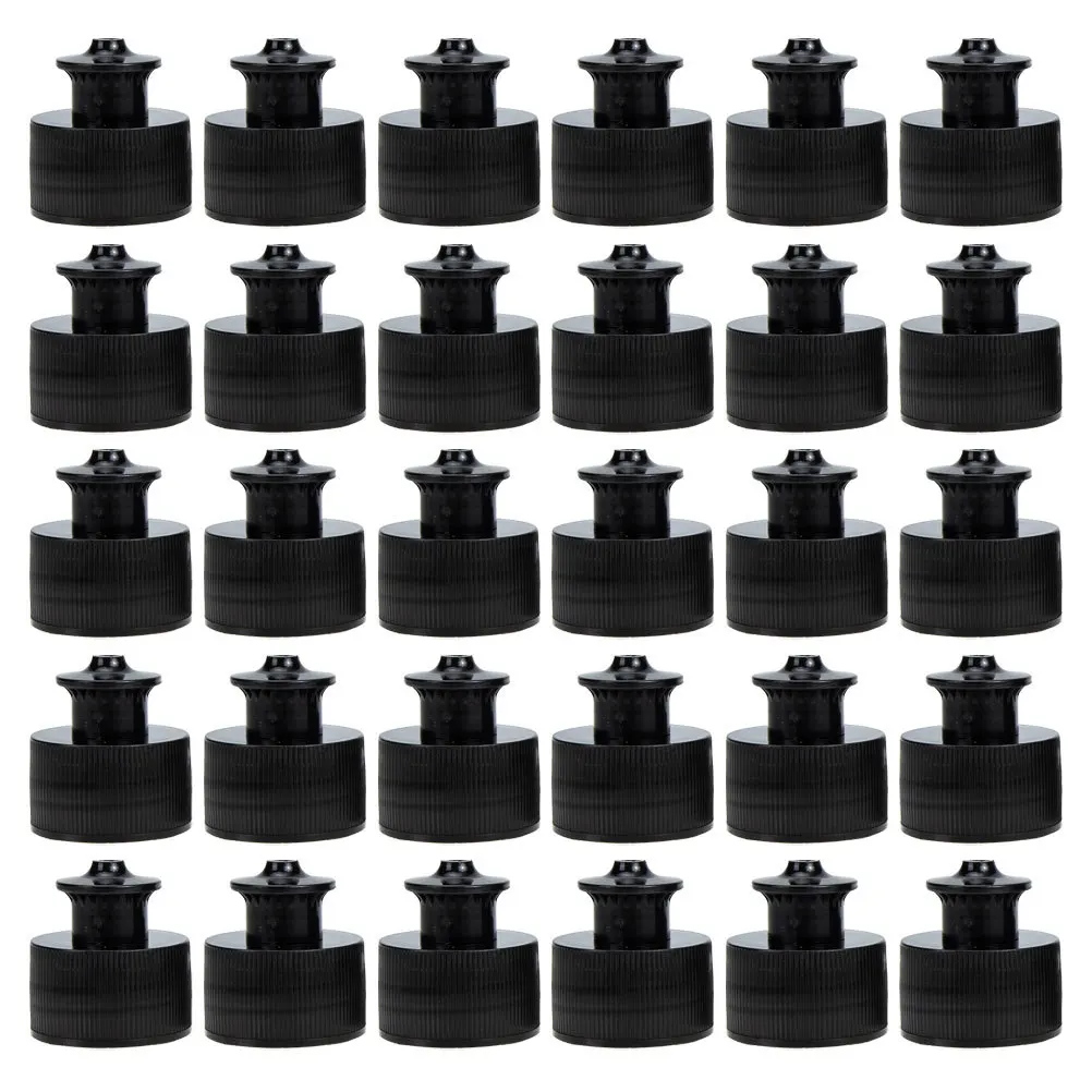 

30Pcs Sport Cap Water Bottle Tops Leak Proof Push Button Easy Open Reusable Replacement Caps Portable Water Bottle Accessories