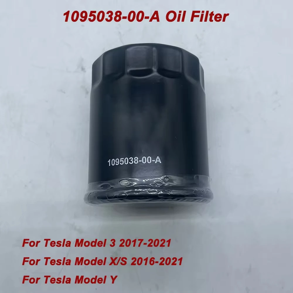 New 1095038-00-A Front or Rear Drive Unit Oil Filter For 17-21 Model 3 16-21 Model S/X Model Y 109503800A with 5 Year Warranty