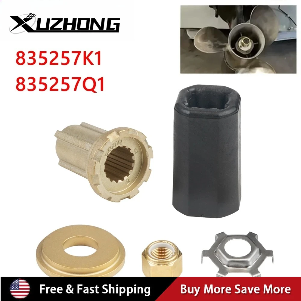 

Комплект ступиц Flo-Torq II 835257Q1 835257K1 для Mercruiser Alpha One/Bravo One Mercury Mariner, подвесной лодки Motos, 60-300 л.с.