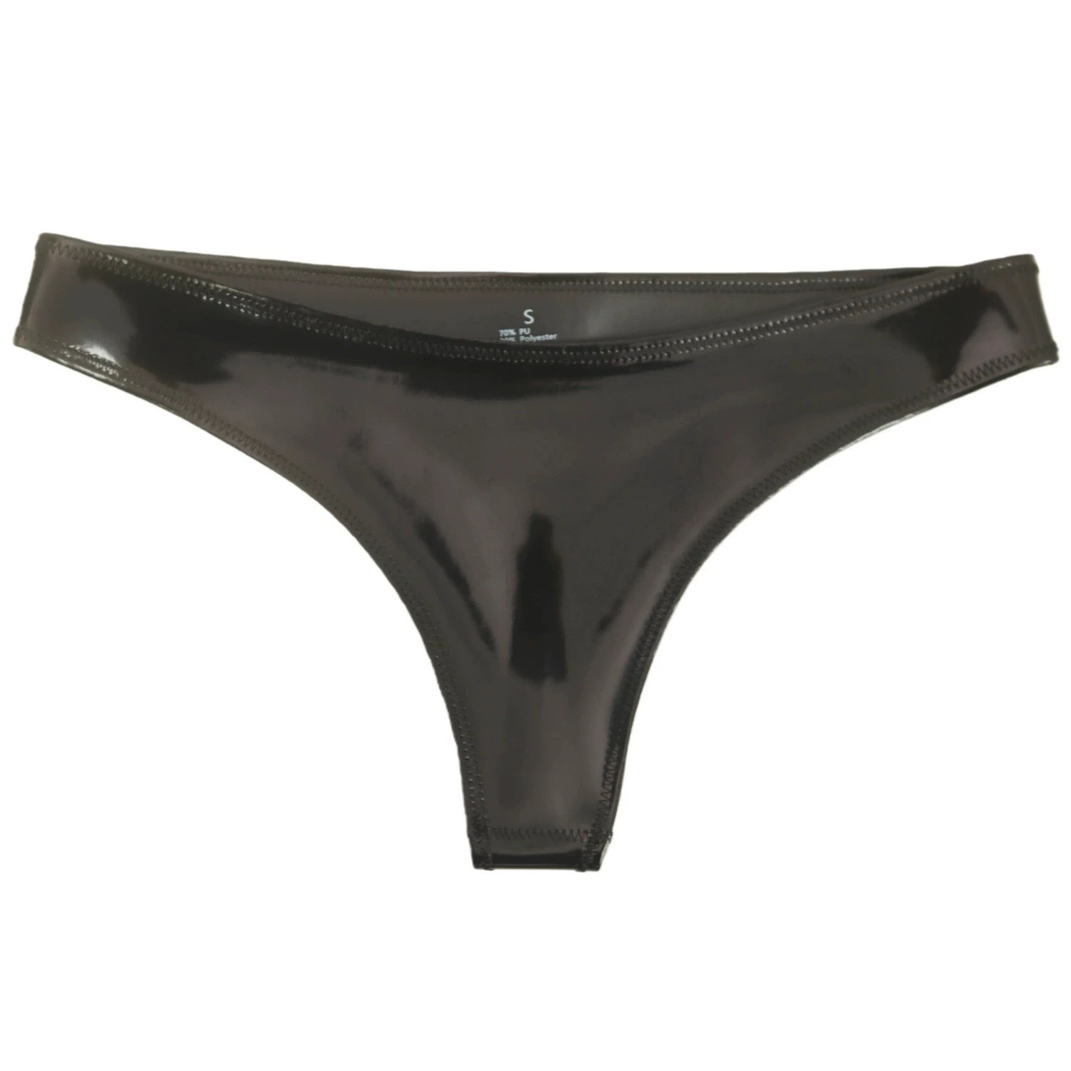 Sexy Women Double Sided PU Briefs Hot Short PVC Glossy Shiny Low Rise Waist G-string Panties Thong Erotic Maid Stage Wear
