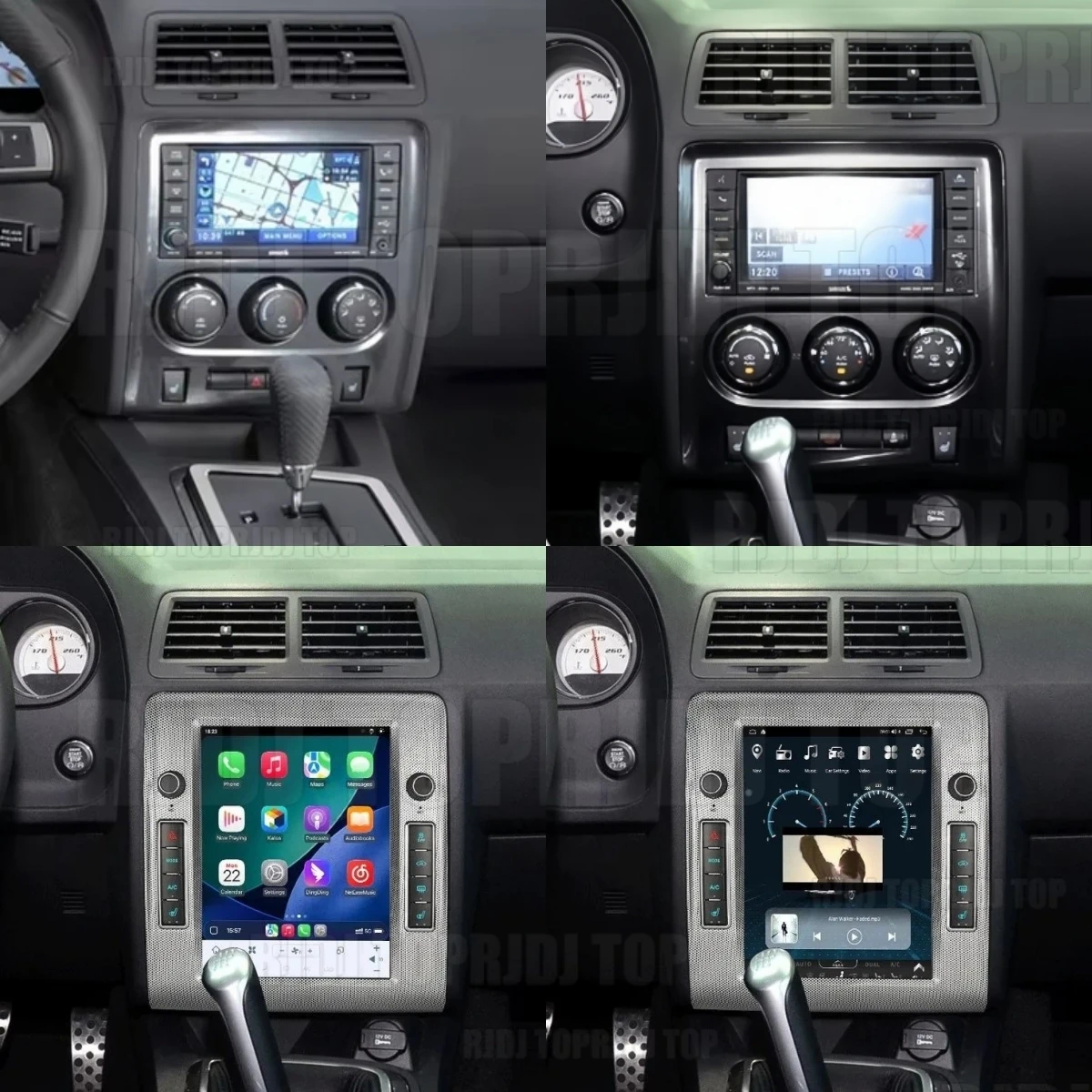 Android Auto Touch Screen Radio For Dodge Challenger 2008-2014 GPS Navi Carplay Car Multimedia Player Stereo Receiver Head Unit