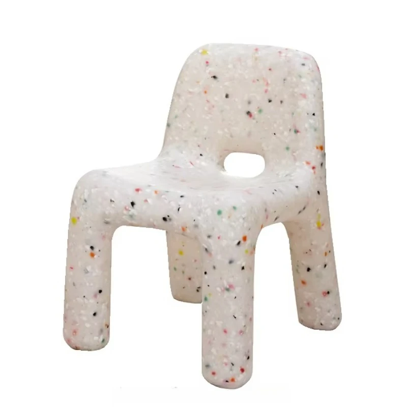 

Nordic classic modern children's Pe plastic confetti chair simple carton living room kindergarten garden