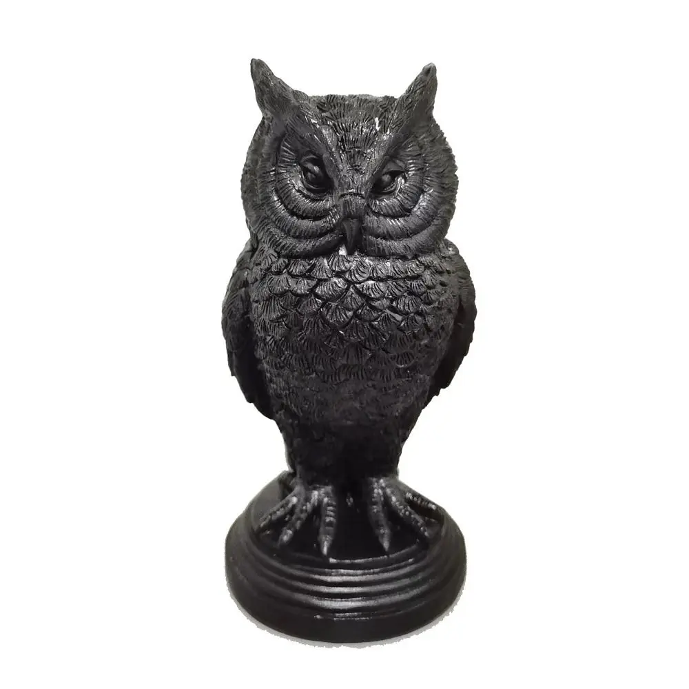 

multipurpose Resin Halloween Gothic Candle Holder Gothic Black Crow Candle Holder Crow Owl Owl Candle Stick Living Room