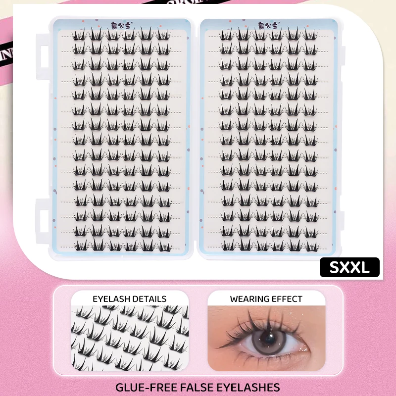 30 Reihen DlY Einzelne Cluster-Seide, handgefertigt, Cluster-Wimpernbuch, Wimpernverlängerung, künstliche Wimpern, segmentierte Wimpernverlängerung – Detail 27