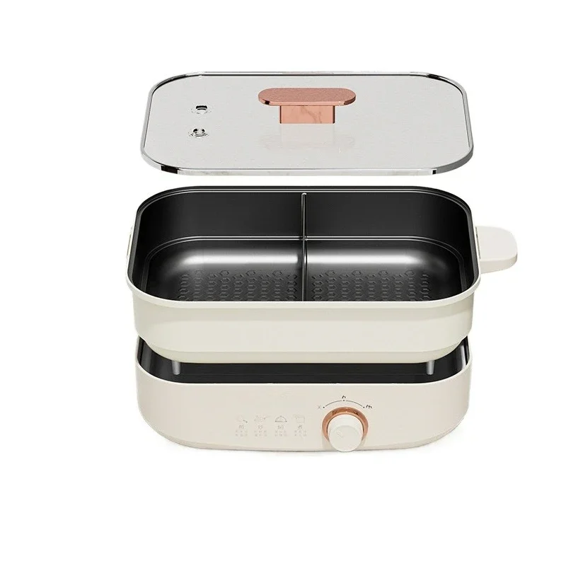 Electric hot pot, split electric cooking pot, multi-functional household electric cooking, Sichuan hot pot