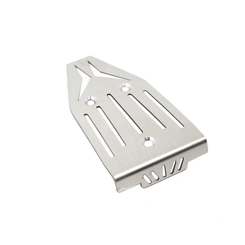 Stainless Steel Chassis Armor Front Rear Protector Skid Plate For 1/10 Arrma VORTEKS Big Rock RC Car Upgrade Parts-AA02