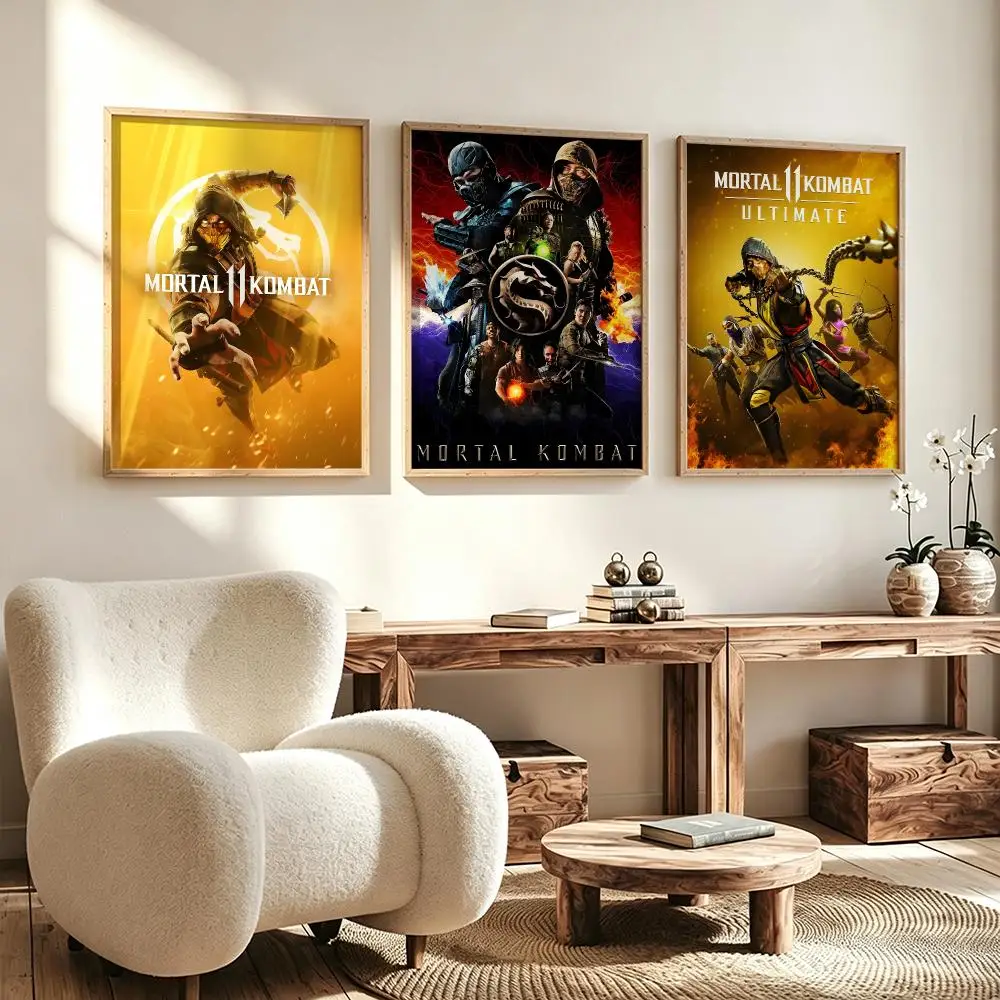 Modern Aesthetic Wall Art Poster game Mortal Kombat Poster for Office Home Decor Interior Large Wall Picture Print