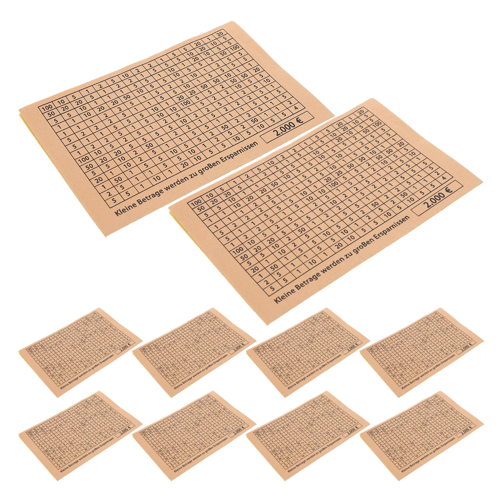 

30Pcs Money Saving Box Stickers Euro Theme Wood Piggy Bank DIY Savings Tracker Sheets Budget Planner Challenge Supplies