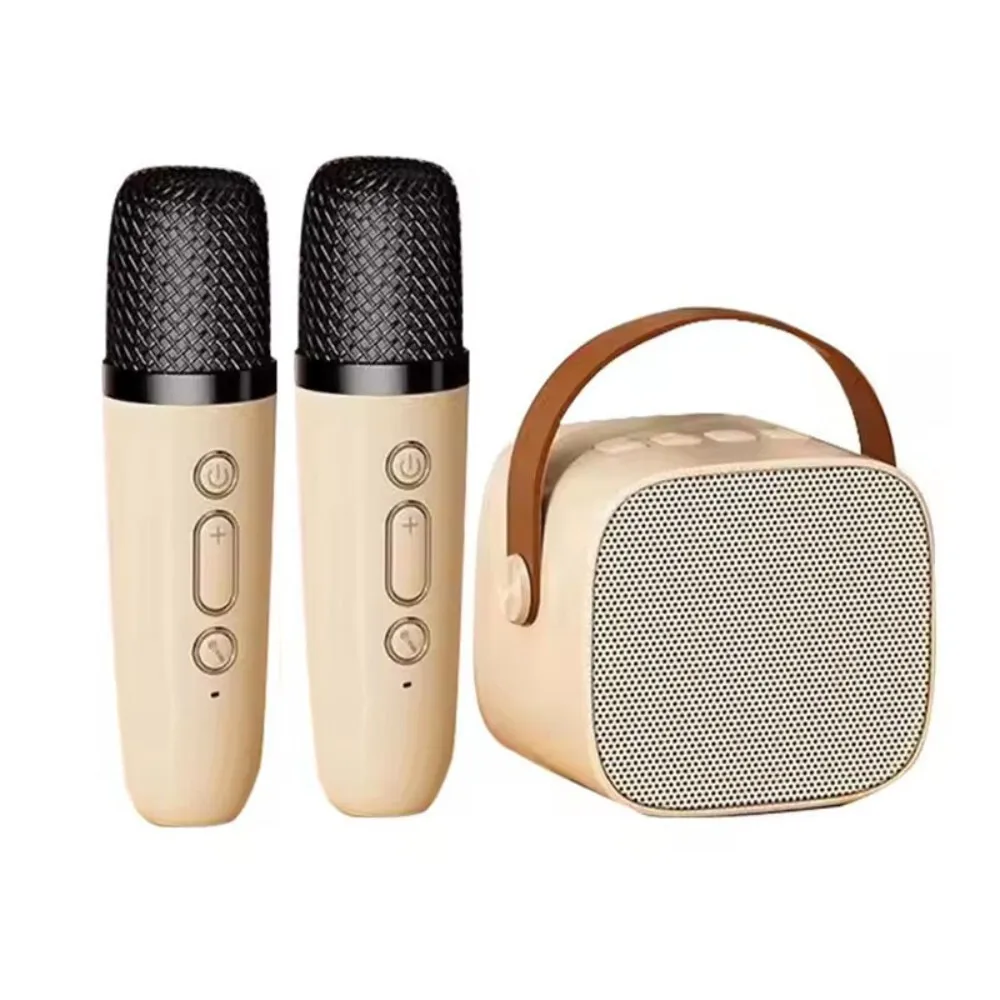 Haut-parleur Bluetooth karaoké à double Microphone, pour fêtes de chant sans fil, haut-parleur Portable sans fil pour usage domestique et extérieur
