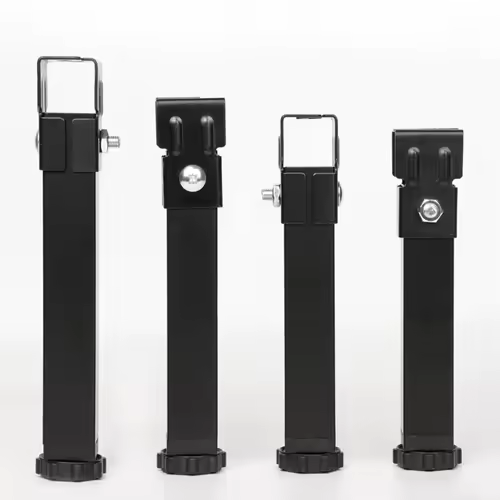 Ribbed frame bed leg support column 3 × 3cm clamping foot bed side support reinforced adjustable furniture foot bed bottom mute - Image 3