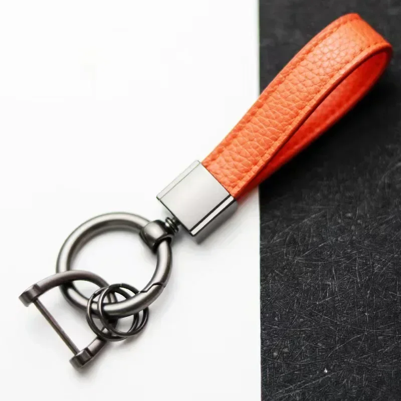 

New leather car key chain pendant car accessories key set pendant car accessories key chain for men and women quality gifts.