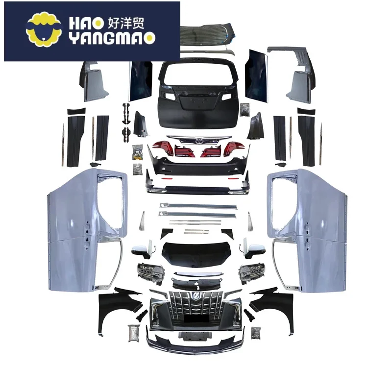 2022 35 Series Appearance Upgrade Kit for 2009-2014 Toyota Alphard Durable Aluminum Door Enhances Car Model