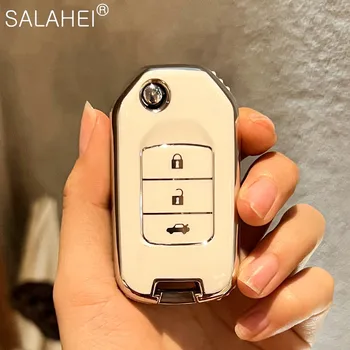 רכב חכם מפתח מקרה כיסוי TPU מרחוק הגנת מעטפת מחזיק עבור הונדה 2016 2017 CRV פיילוט אקורד סיוויק אוטומטי Keychain אבזרים