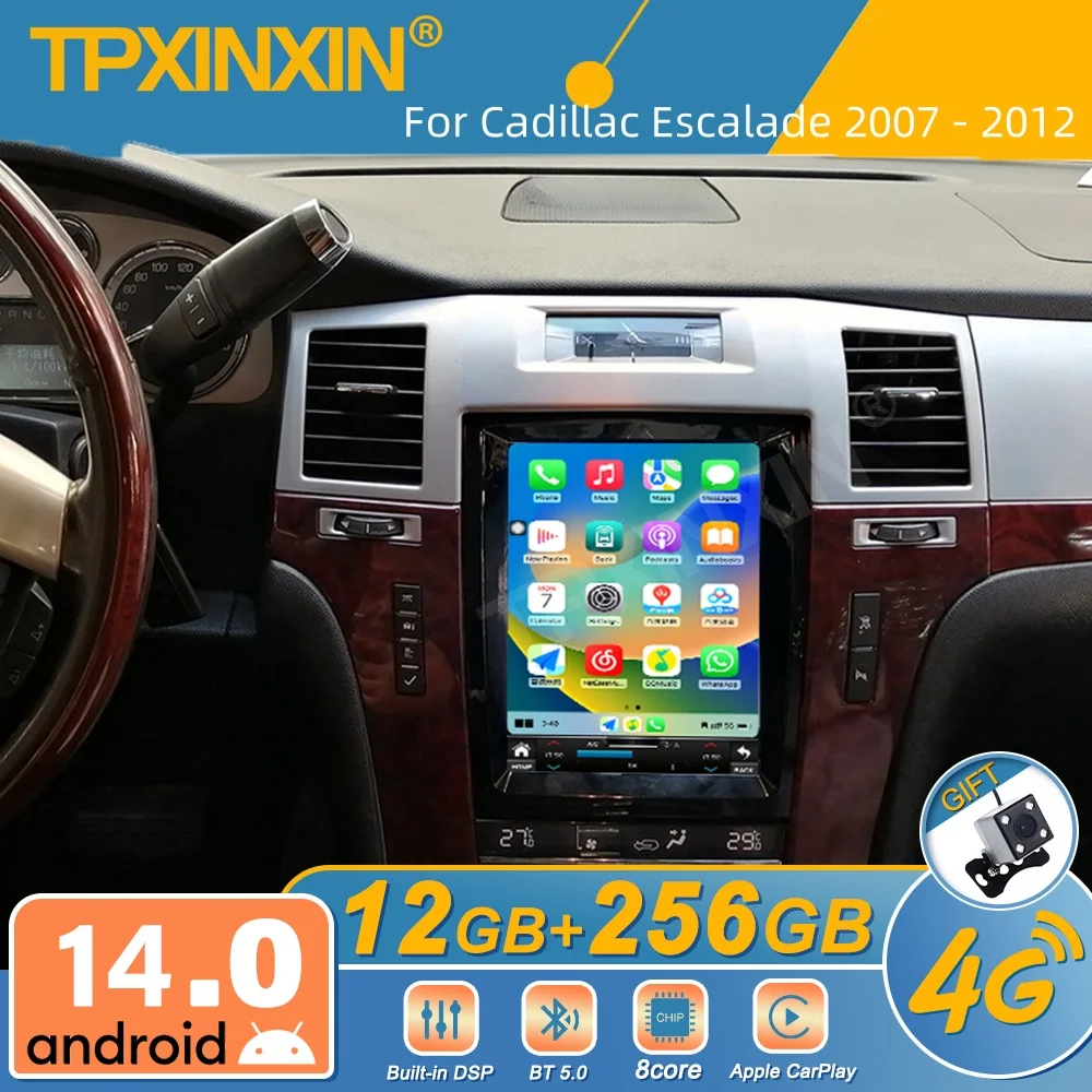 

For Cadillac Escalade 2007 - 2012 Android Car Radio Multimedia Video Player Wireless Carplay Autoradio Stereo GPS Navi Head Unit