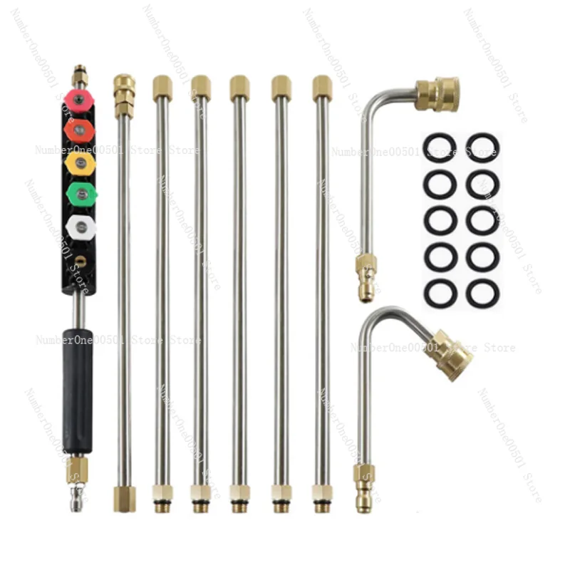 

Pressure Washer Extension Rod Power Washer Gutter Cleaning Tool Telescoping Replacement Gun Window Cleaning Nozzles 9 Pack