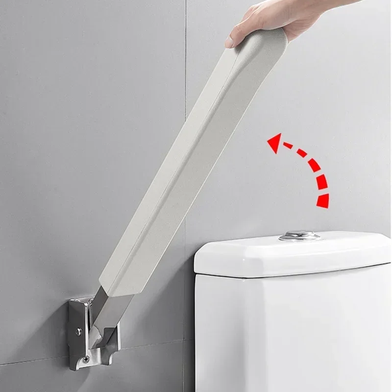 High Quality Bathroom Folding Handrail Stainless Steel Grab Bars Elderly Disabled Safety Shower Grab Bars Handle Bathroom Items