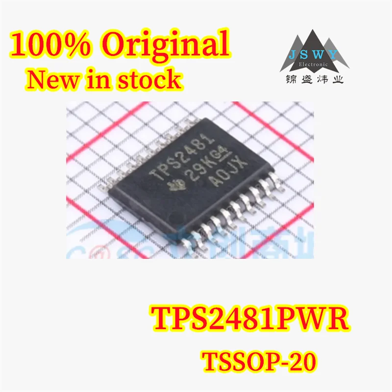 

(1/5PCS) 100% New TPS2481PWR TPS2481 TSSOP-20 Positive Voltage Intelligent Protection Device, In Stock, Original Chipset
