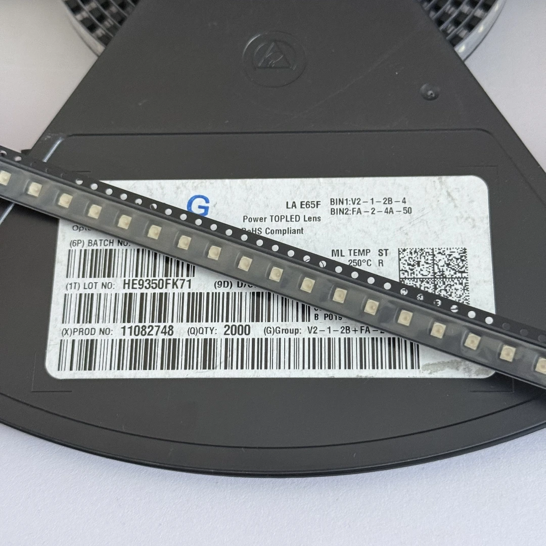 50 قطعة LAE65F LYE65F LSE65F 3528 SMD LED مع عدسة PLCC-4 الكاثود المشترك 50mA 60 درجة شعاع زاوية LA LS LY E65F #4