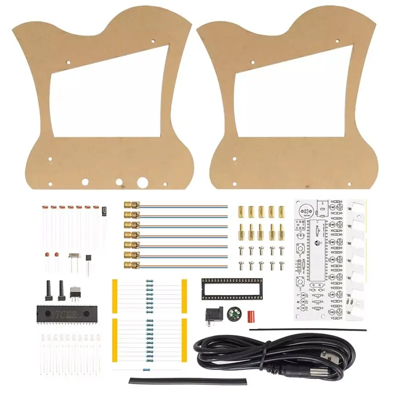 Dropship-Photoresistor Based STEM Soldering Training Set, DIY Optical Sensing Harp Kit, 7-Note Scale Player