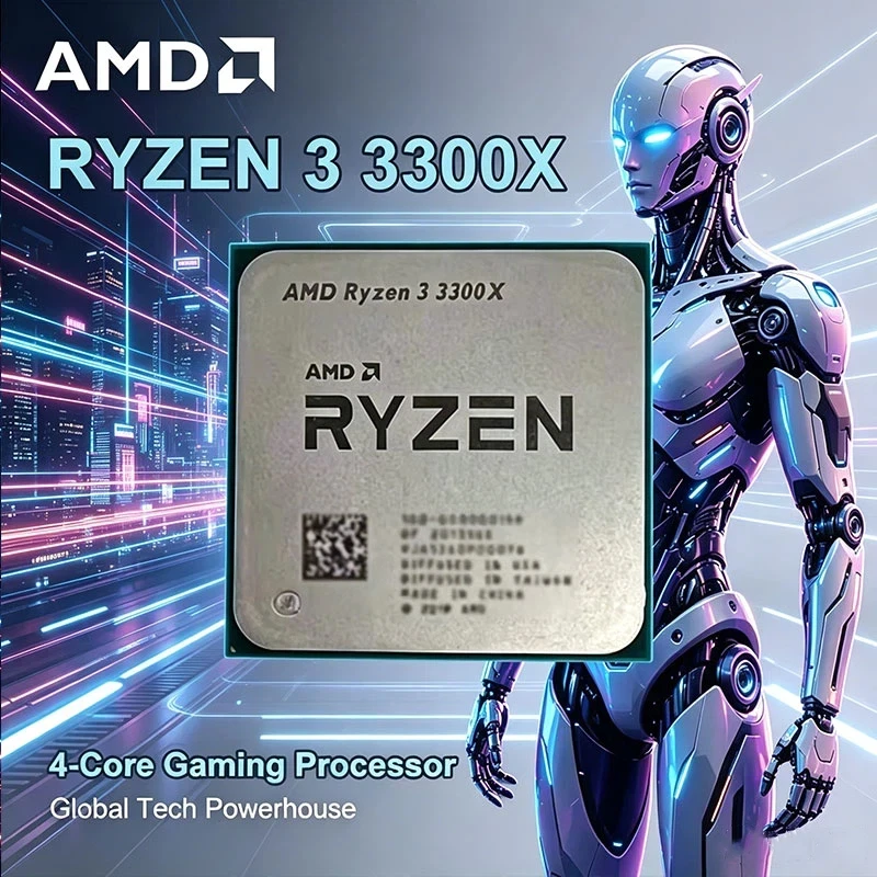 AMD Ryzen 3300X R3 3300X 3.8 GHz Quad-Core Eight-Thread 65W CPU Processor L3=16M 100-000000159 Socket AM4 65W Bulk