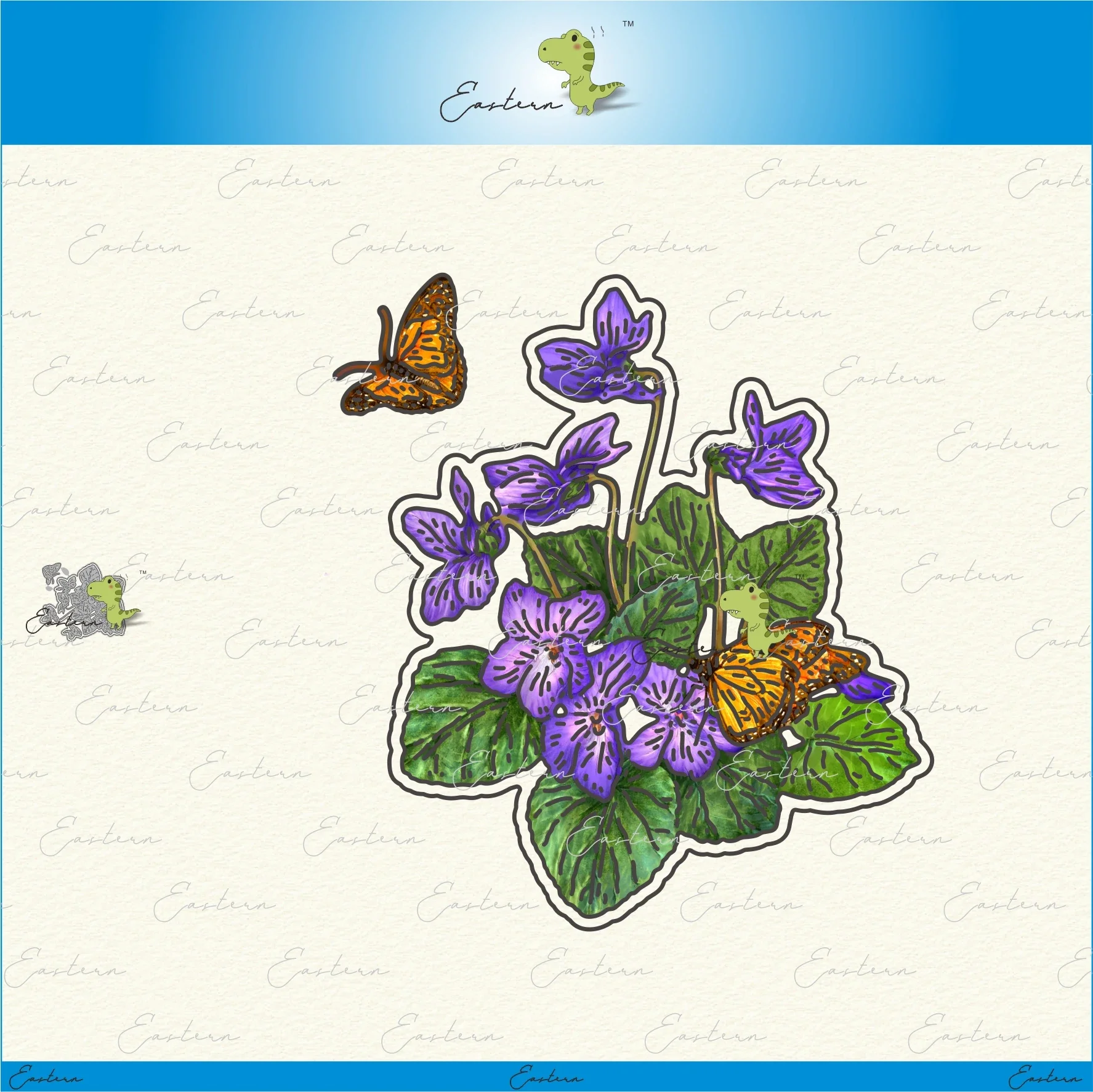 Flourishing Violets Stanzformen aus Metall, 2023 neue DIY-Formen, Scrapbooking, Papierherstellung, Stanzformen für Bastelarbeiten, bedrucktes Blatt