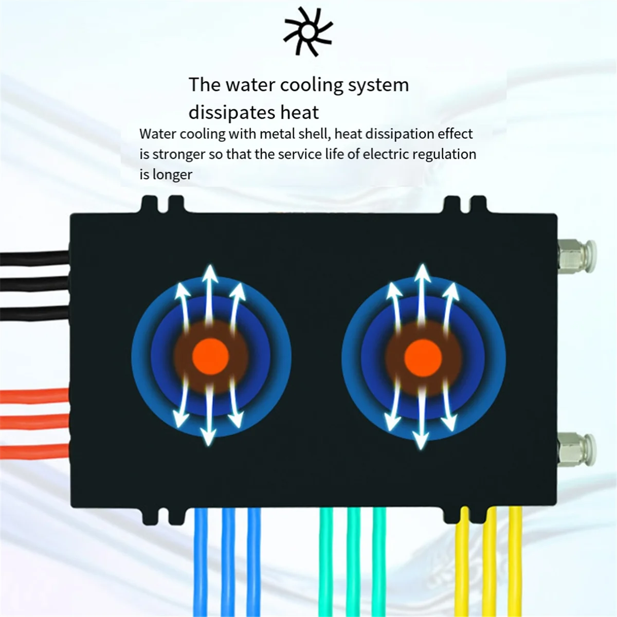 

M86K FT85RS ESC 550A Water Cooling ESC NON- for E-Foil Fighting Robot Surfboard Robot