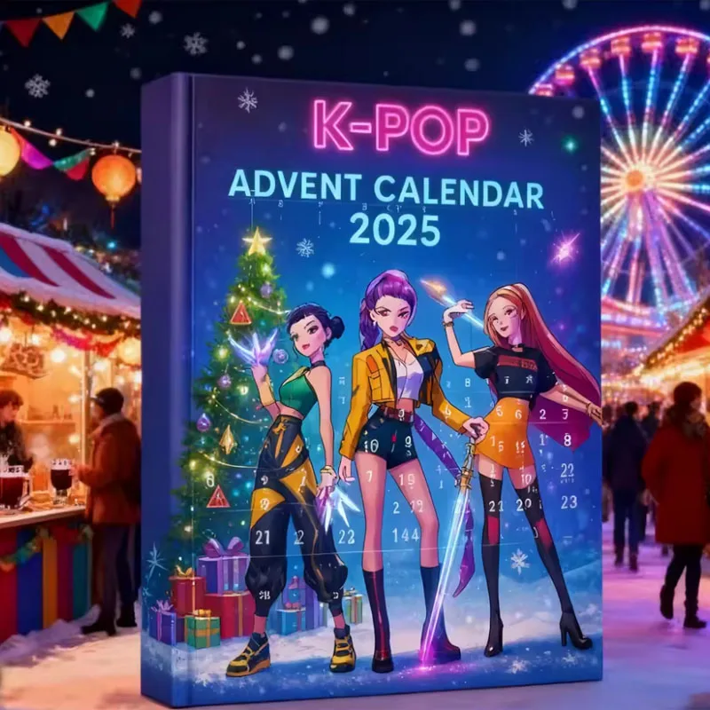 2026!! ! حار عيد الميلاد Kpop شيطان الصيد 24 قطعة تقويم القدوم مفاجأة صناديق أعمى لجميع القديسين صندوق غامض الهدايا اللعب