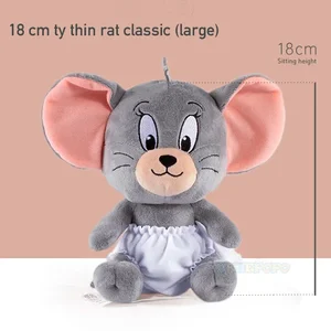 Tom ve Jerry peluş oyuncaklar, Bebek Tuffy'nin Orijinal Yastık yumuşak kedi, Tom, Bebek, Tefie Fare Aksiyon, Çizgi Film, 18cm en çok satılan 12-tom'un oyuncakları-no. 11