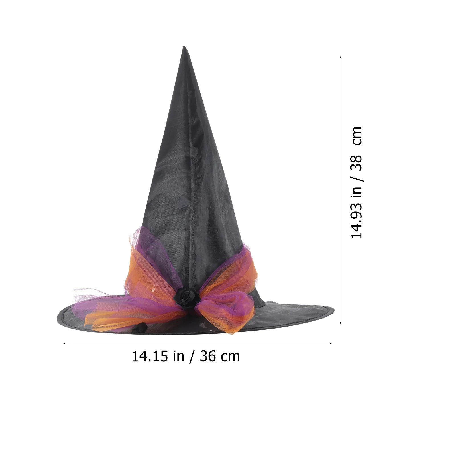 Chapeau de sorcière pour femmes et filles, accessoire de Costume de Cosplay d'halloween, confortable et Durable, décoratif, déguisement de fête, mascarade
