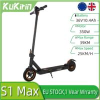 KuKirin S1 Max Electric Scooter Foldable cargo bike 350W Motor 36V 10.4Ah 39km Max Range 8″ Tire for adult urban E-Scooter