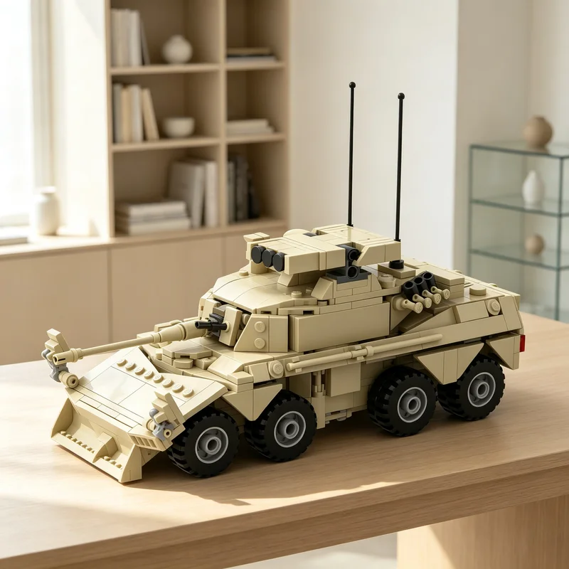 720pcs MOC Creator Rooikat ZT3 35mm Model Christmas Gift DIY Assembly Set Shelf Accent And Creative Home Decor