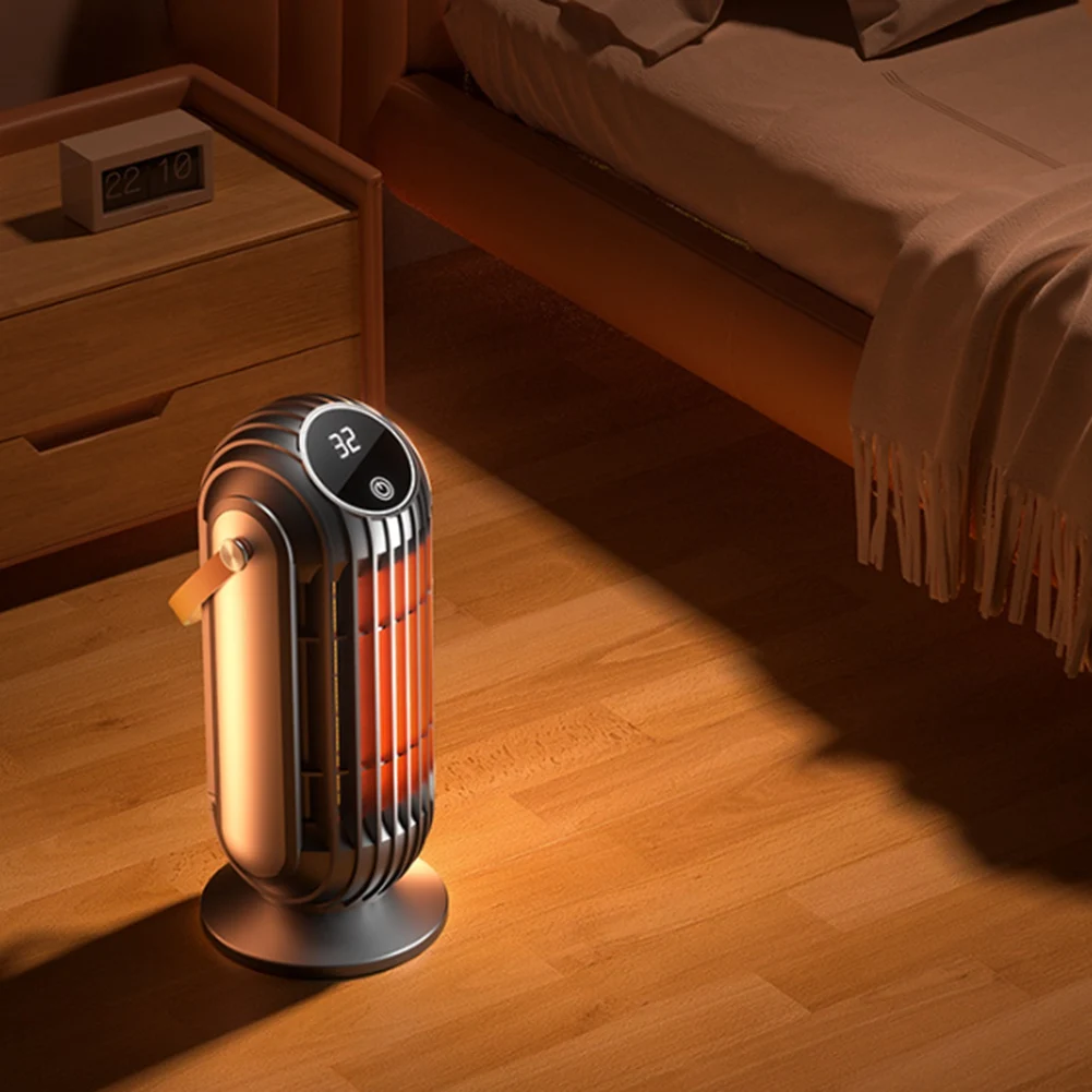 

ASWUT-1500W Intelligent Desktop Space Heater Powerful PTC Fast Heating 4 Heat Settings For Home Office Bedroom