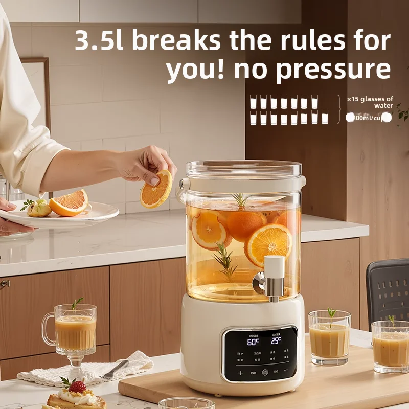 Borosilicate Fast-Boil Electric Kettle With Temperature Control For Matcha French Press Loose Leaf Tea Household Use