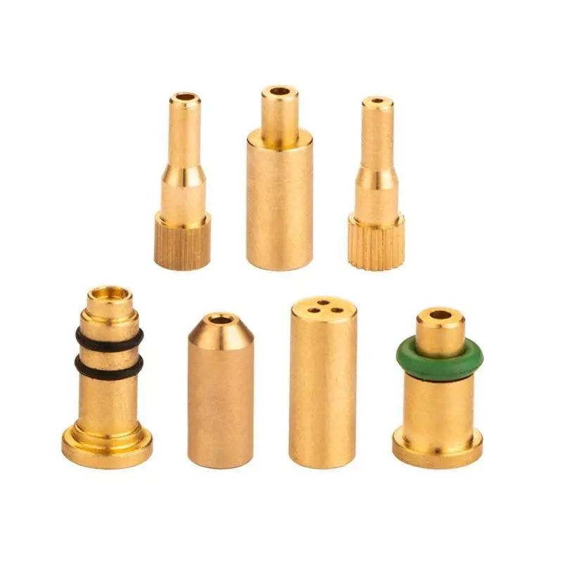 【F】1Pcs Reusable Brass Nozzle Head Refill Butane Gas Adapter Inflatable Head For Various Lighter Brands Filling