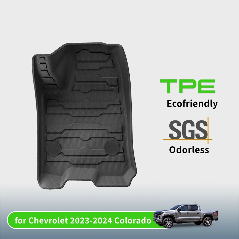 

Car Trunk Mat TPE Floor Mats for Chevrolet 2023-2024 Colorado All Weather Anti-Slip Rear Trunk Pad Cargo Liner Anti Dirty Pads