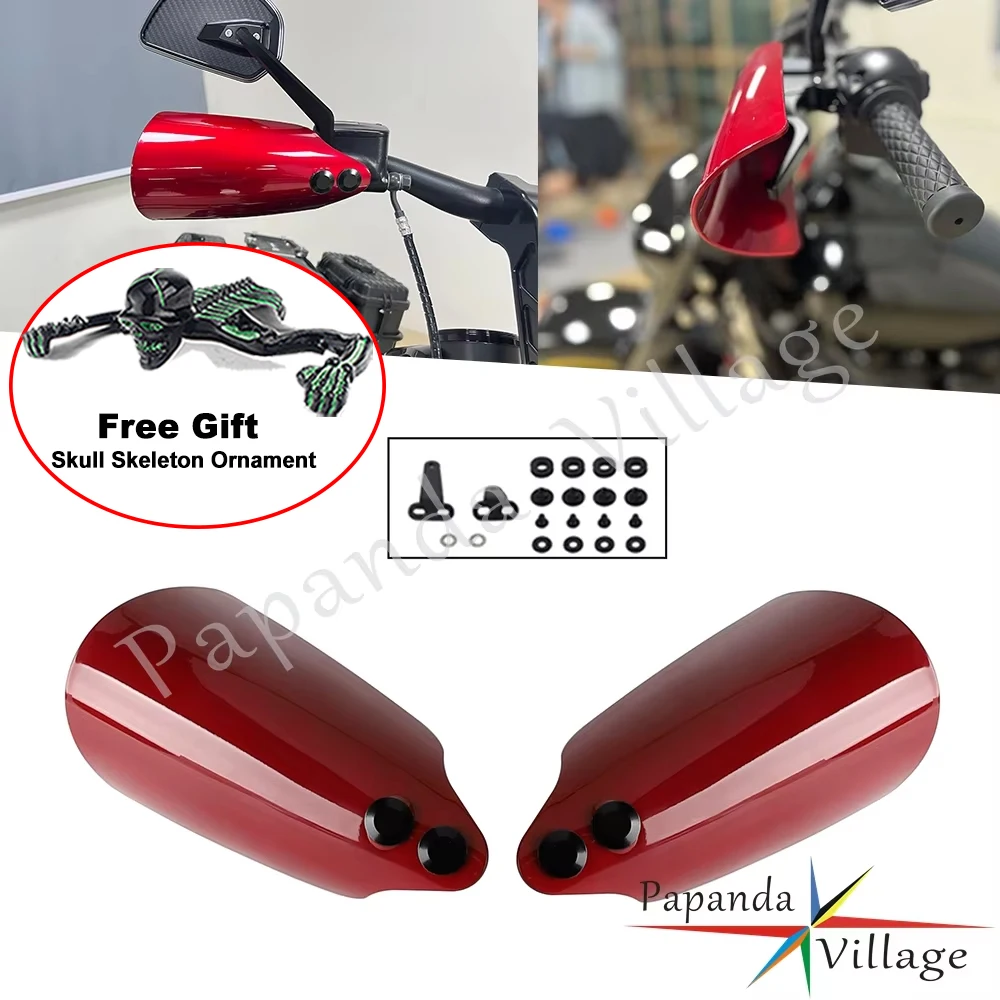 

2pcs Motorcycle Hand Guard Handguards Protector For Harley Softail Heritage Classic 114 FLHCS FLHC Low Rider ST 117 FXLRST 18-23