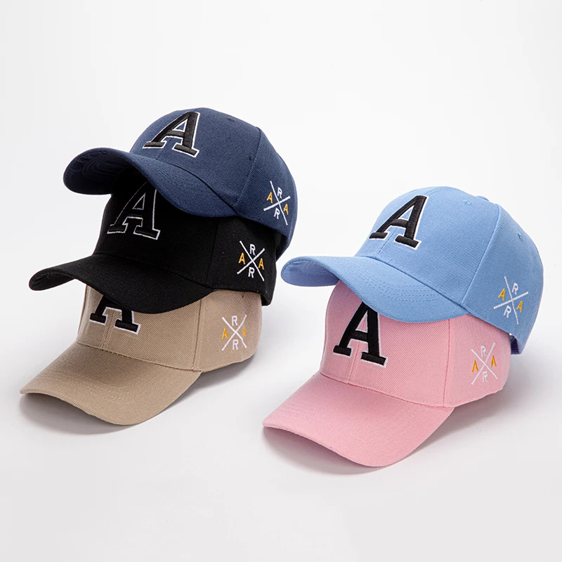 Casquette de baseball brodée pour hommes et femmes, couleur unie, pour l'été et les activités de plein air