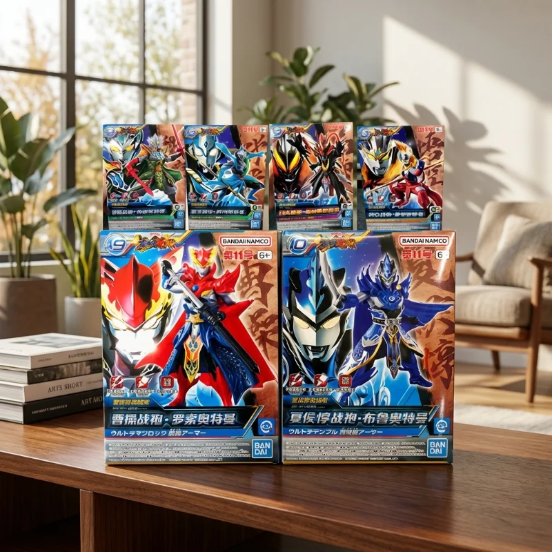 

Bandai Ultraman Heroes Model Kit Liu Bei Lu Bu Nezha Wukong Zero Anime Action Figure for Kids Toy Collectors Special Offer Sale