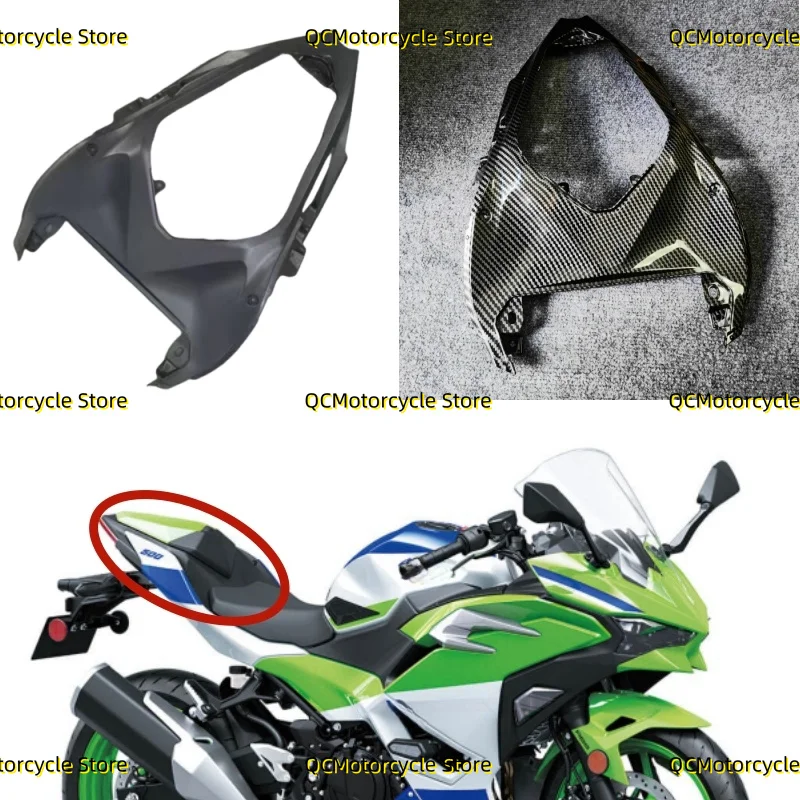 

Motorcycle Rear Seat Side Plate Trim Panel Tail Cover Ducktail Fairing Fit for Kawasaki Ninja 500 Ninja500 Z500 2024 2025