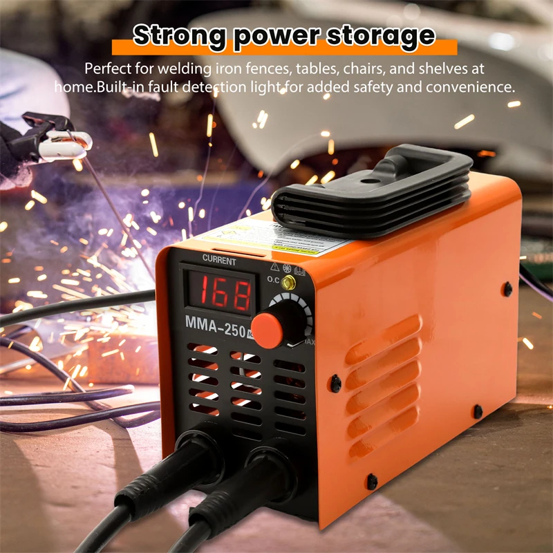 4000W MMA-250 Tragbare Schweißmaschine, Inverter-Lichtbogenschweißgerät, Strom einstellbar, kompakte Schweißmaschine, EU-Stecker – Detail 4