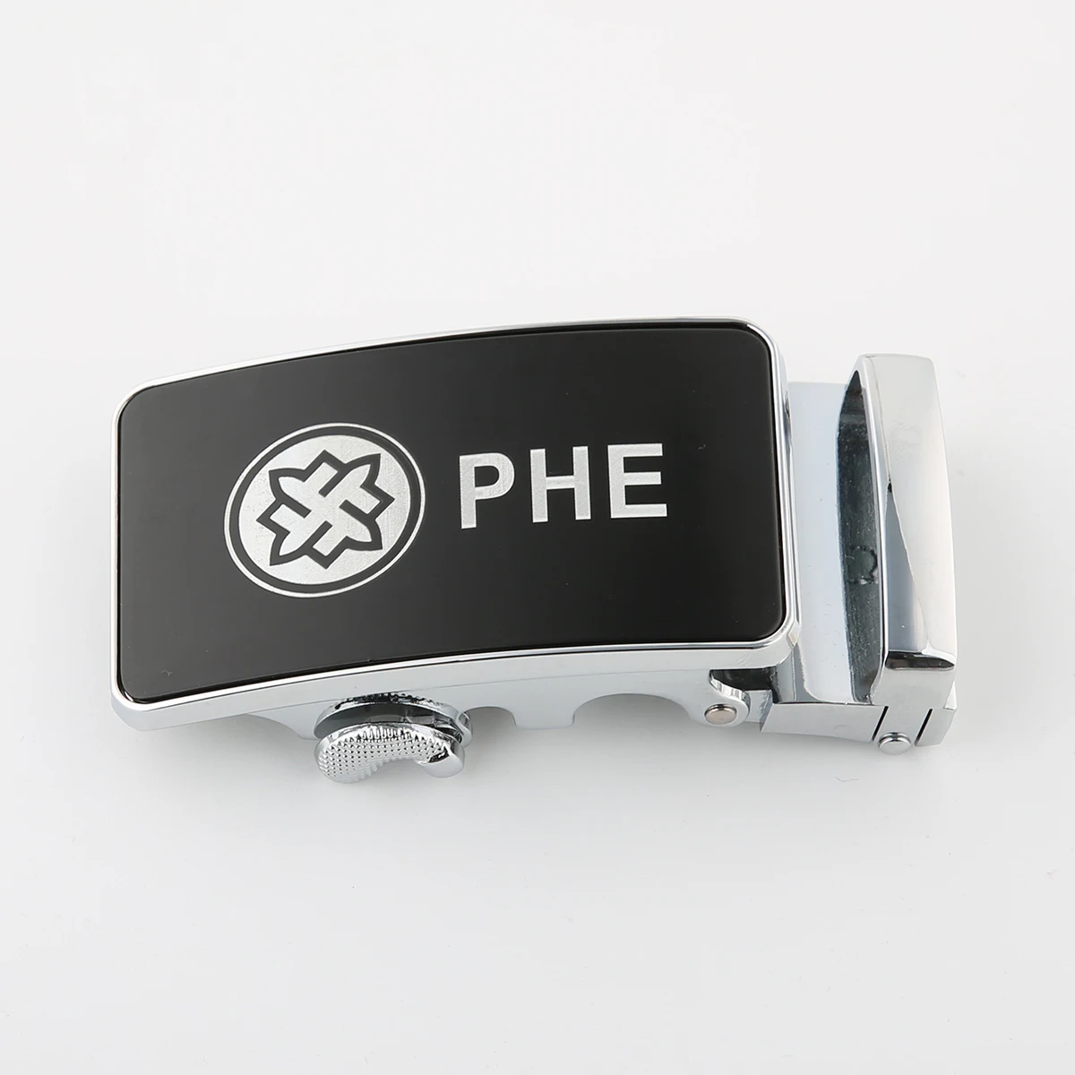 Mens Gift Personalized Automatic Buckle Custom Engraved Logo Belt Head Black Lettering Button Wedding Jewelry Accessories