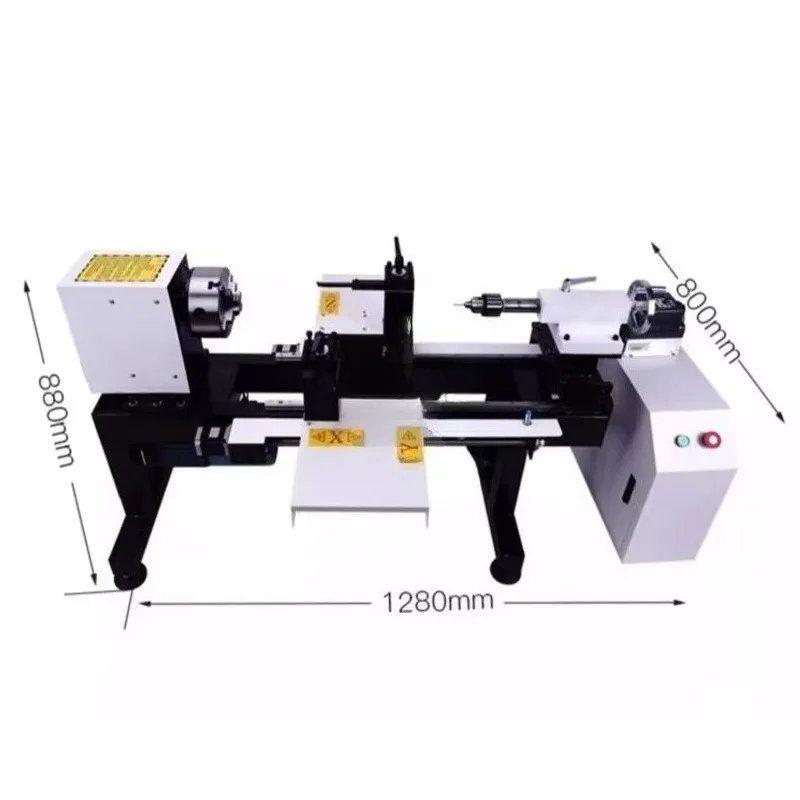 CNC Full-Automatic Feeding Wood Lathe  Small-Sized Feeding BeadCarving Machine for Polishing Round Beads