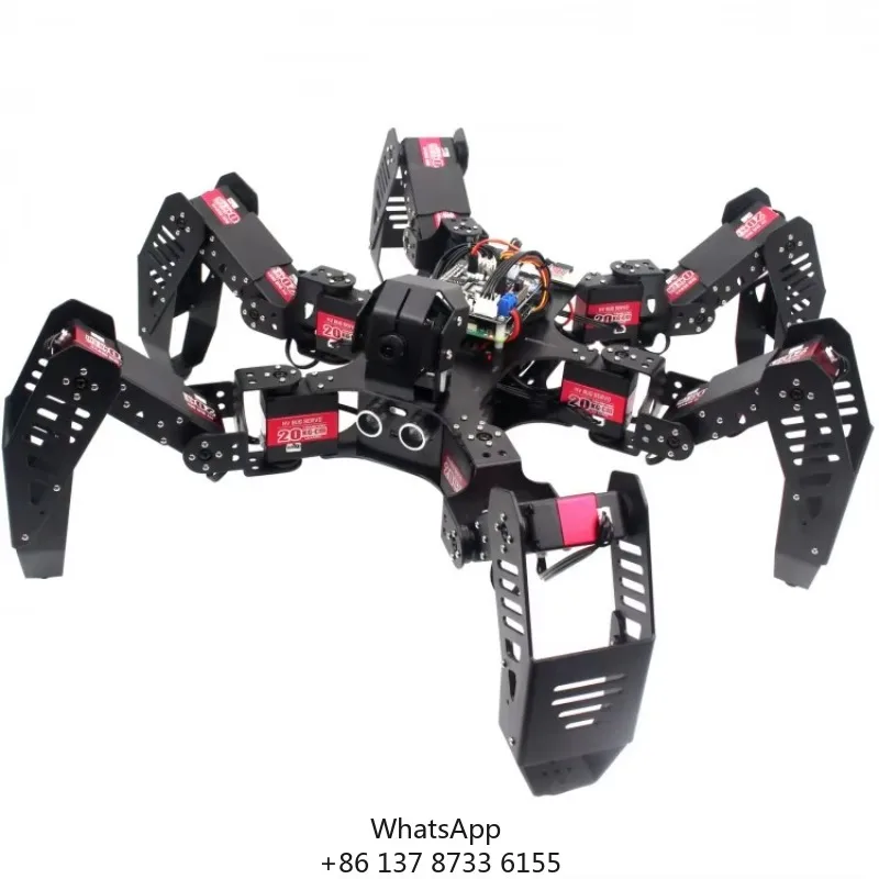 

18DOF Hexapod Robot Spider Robot 2DOF PTZ With Main Board For Raspberry Pi 4B/1G Finished