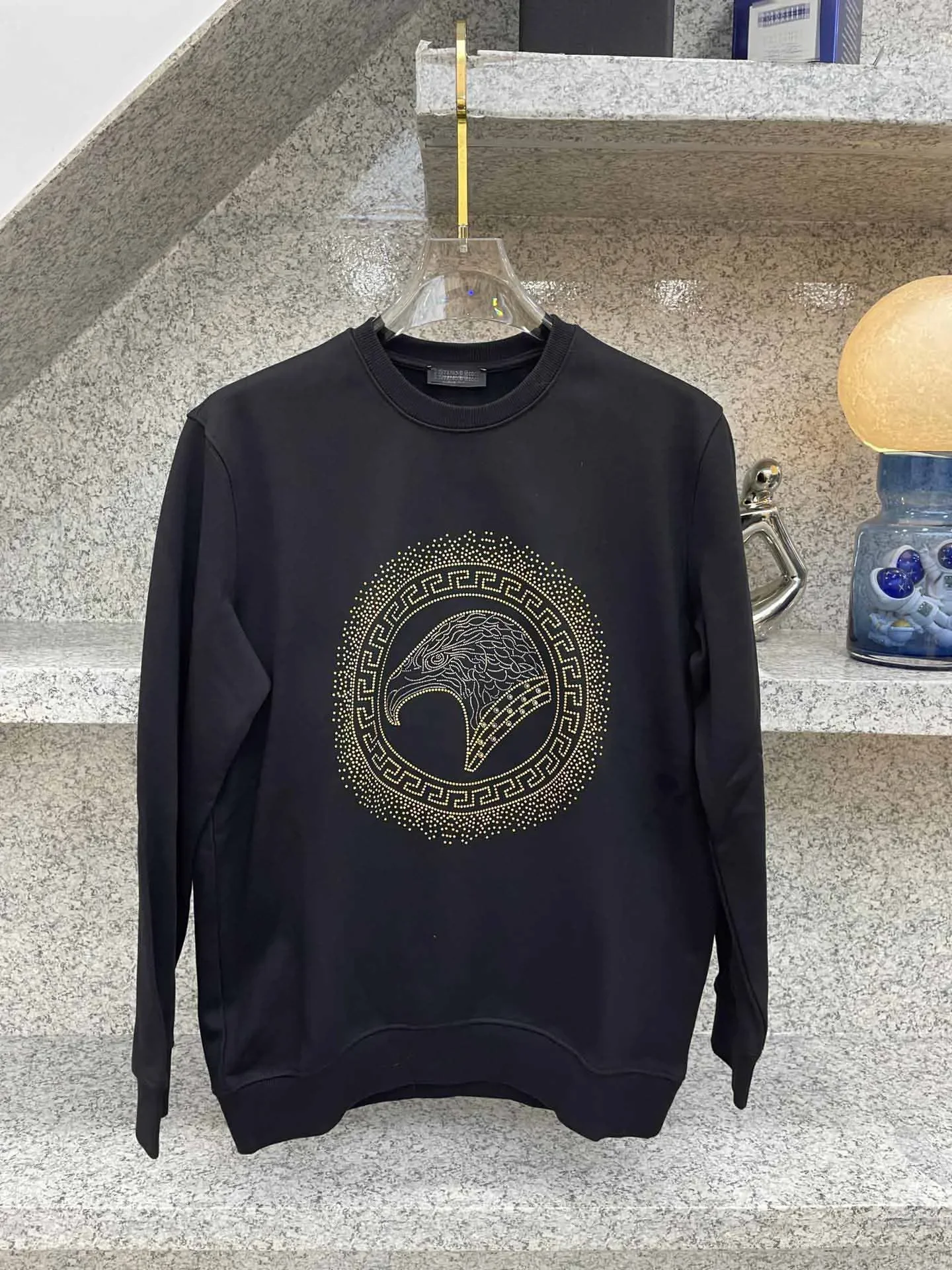 BILLIONAIRE SIJITONGDA2025 Autumn And Winter Men's Round Neck Wool Sweater, Suede  Half Zipper Wool Blend Pullover Sweater