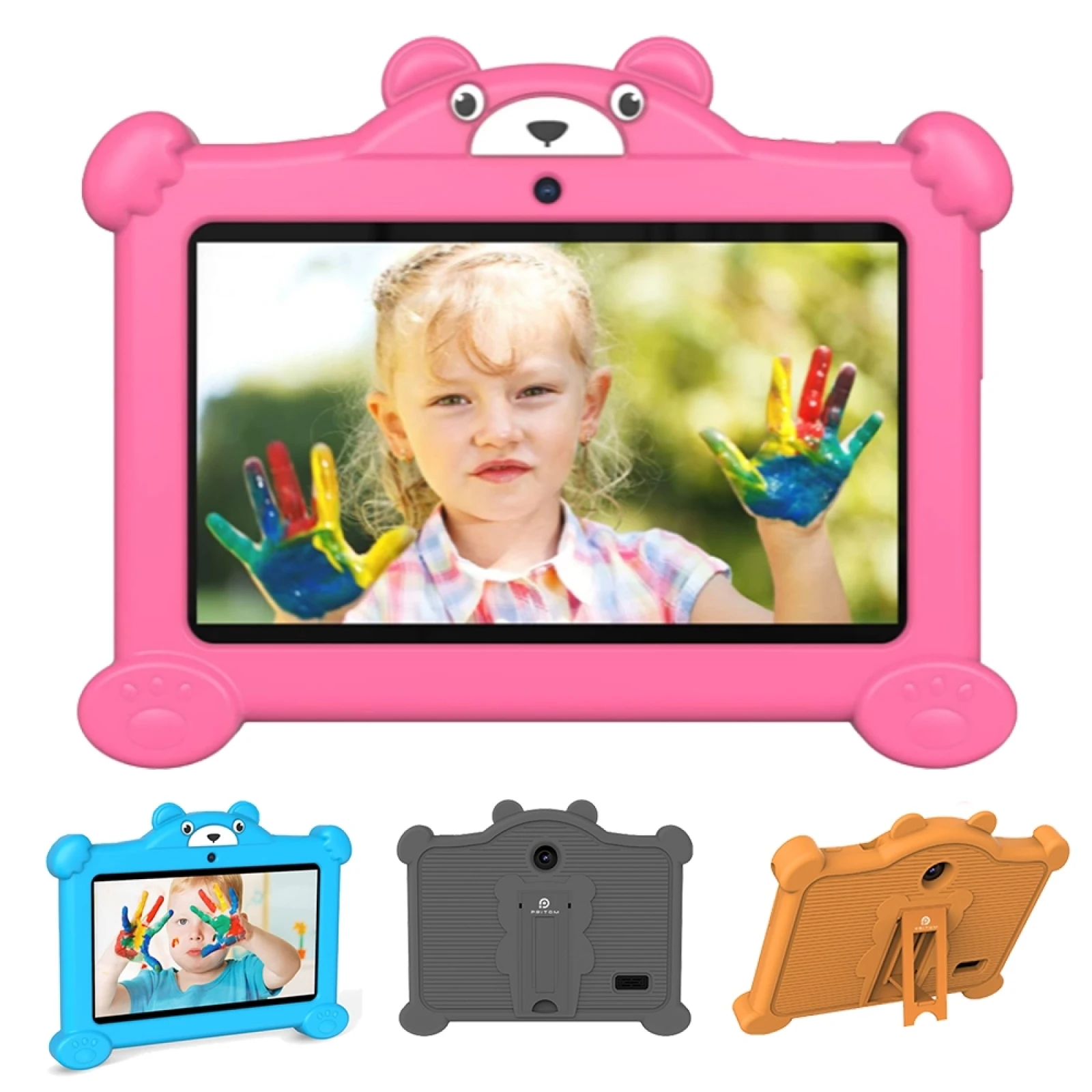 Pritom K7 Pro Panda Kids Tablet PC 7.0“ 2GB+32GB Android 11 Allwinner A100 Support 2.4G Global Version Google Play