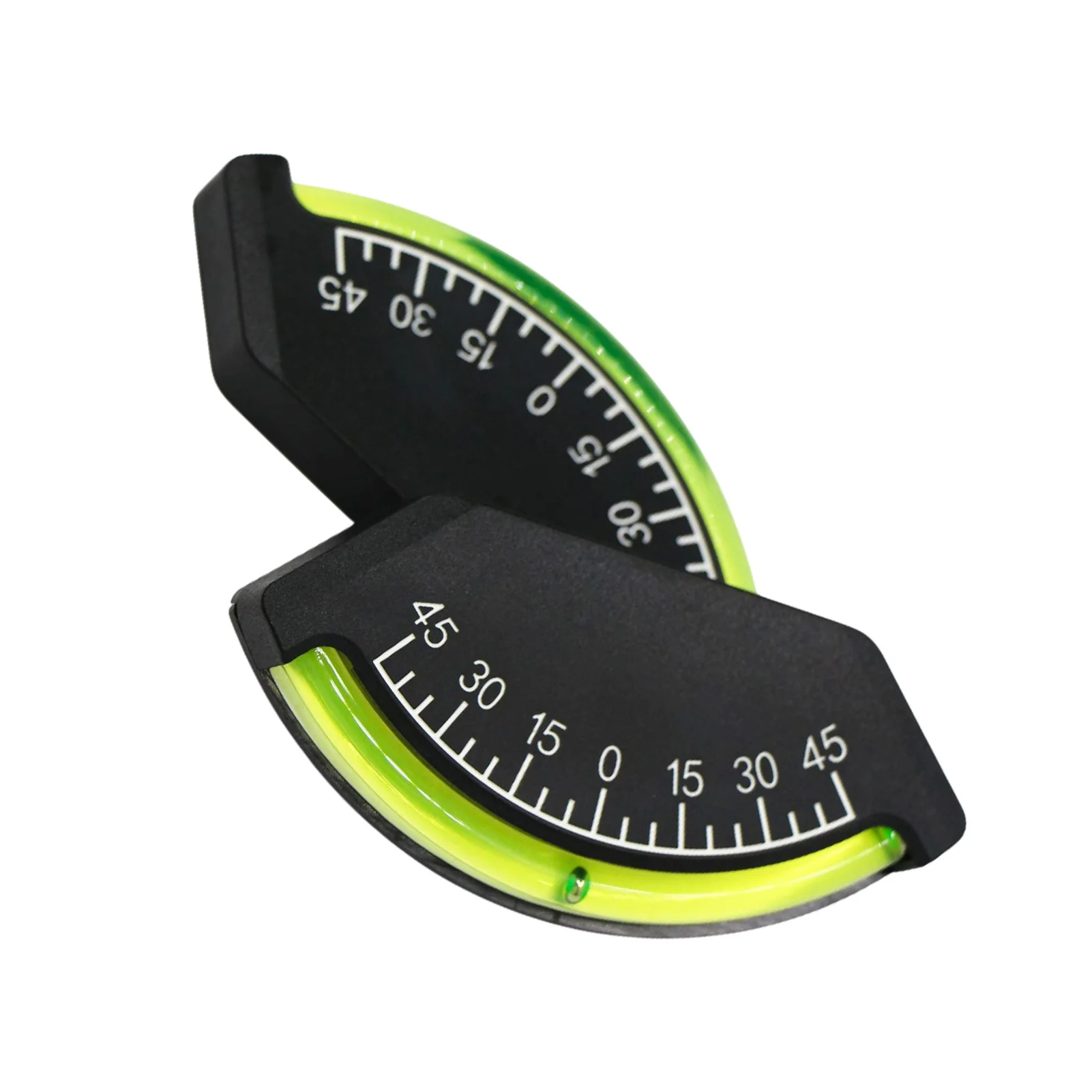 2pcs -45 To +45 Degrees Inclinometer Easy To Read Durable Level Gauge Portable Marine Clinometer Car or Boat