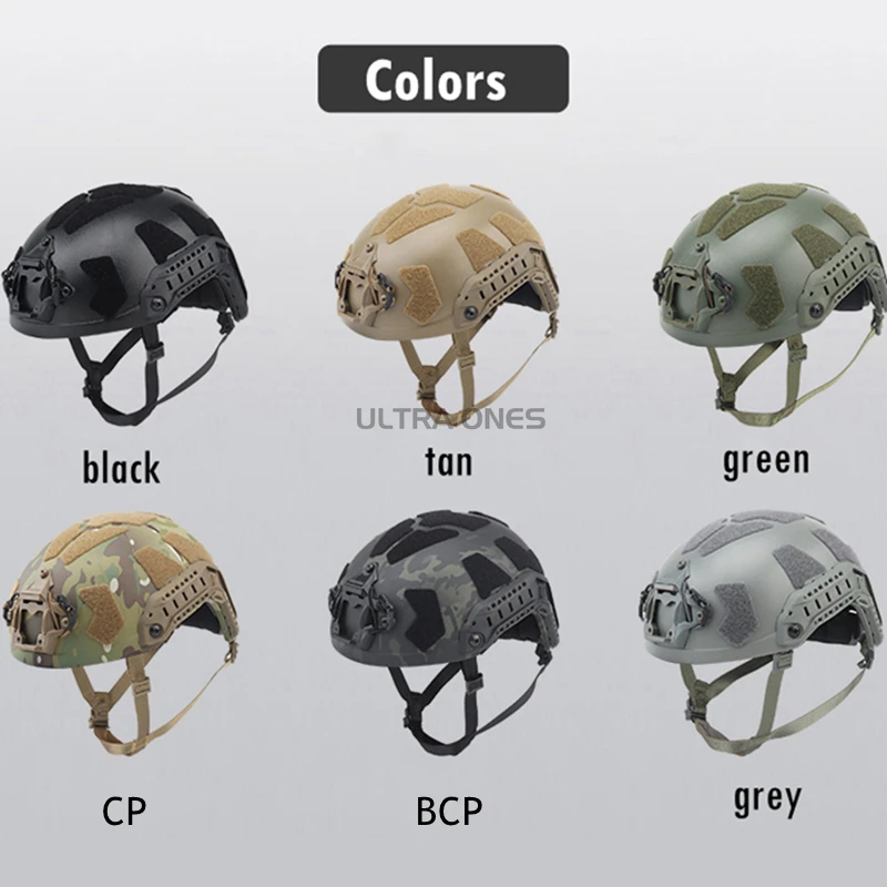 CS Airsoft Helmets FAST SF SUPER HIGH CUT Tactical Half-covered Helmet with Suspension Systems Soft Inner Pads Hunting Gear